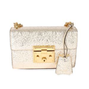 Gucci Gold Padlock Chain Bag